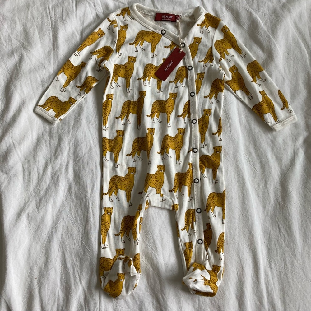 Milkbarn Cheetah Print Pajamas